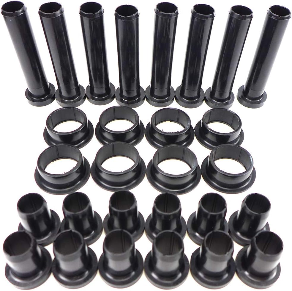 Rubber Polyurethane Material Front Lower Control A-Arm Bushing Kit for Polaris Sportsman 400 500 335 400L 800 450 570, Replace # 5436973 5439270, Long and Short Bushing, 28Pcs