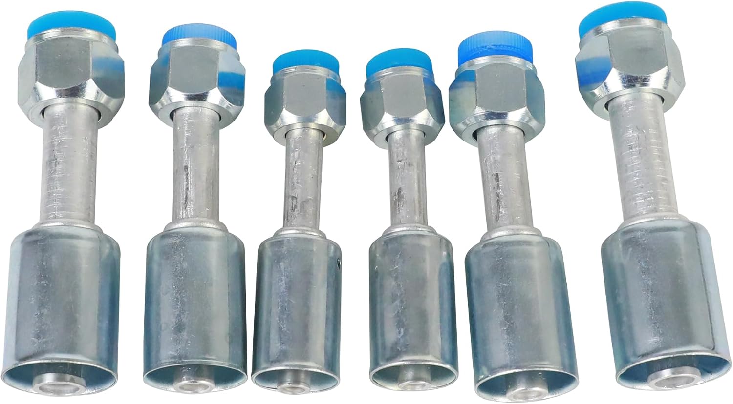6PCS Air Conditioning #6#8#10 AC Fitting Set Female Flare Beadlock Straight