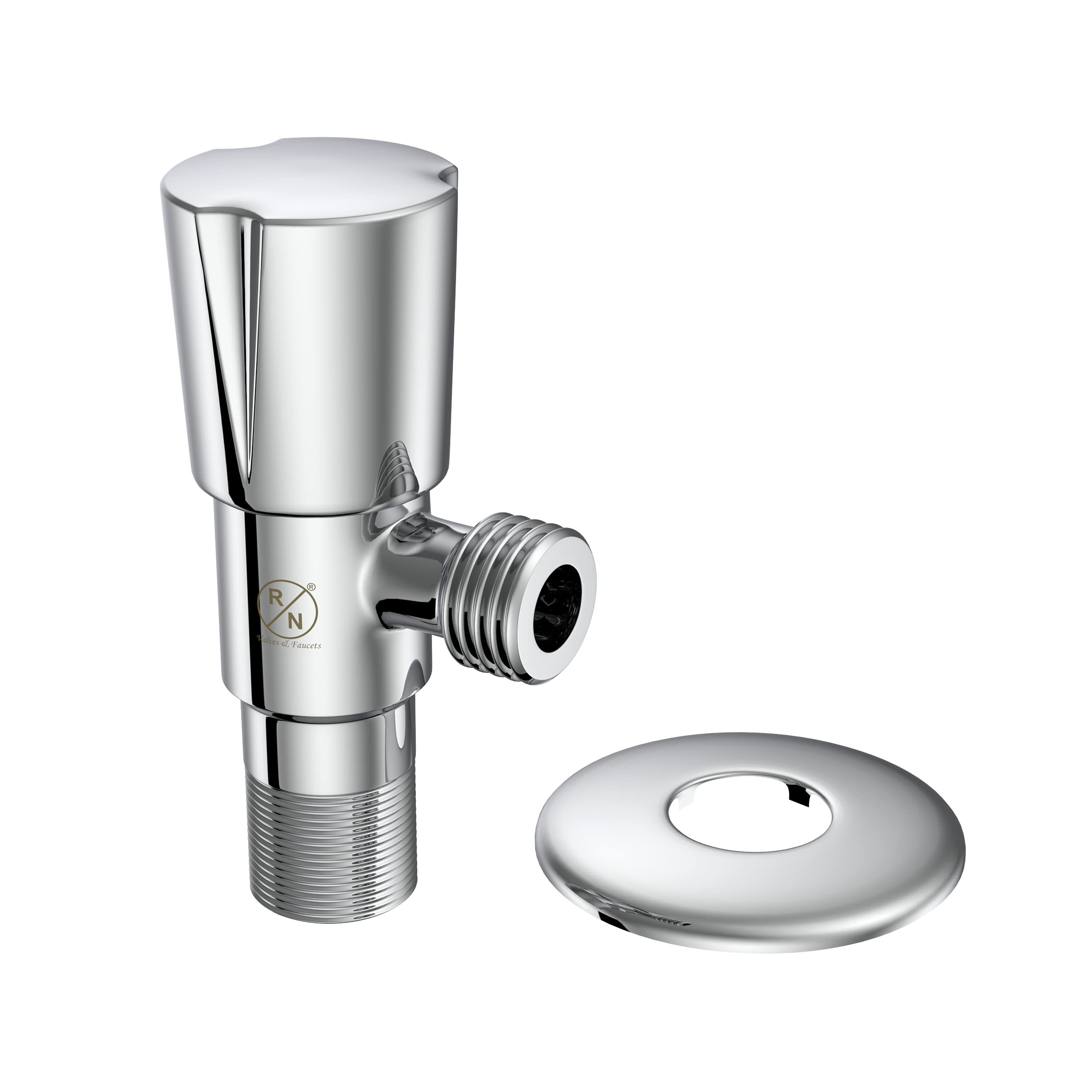 RN Collette Angle Valve With Flange SS 304 for Bathroom, Kitchen Sink, Geyser & Washbasin | Angle Cock Chrome Finish_RNAV4601CO (B0915VTDJZ) Amazon Price History, Amazon Price Tracker