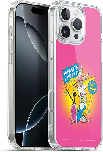 Miniatura 210 de Head Case Designs Funda de gel suave con licencia oficial de Looney Tunes Retro Bugs Bunny compatible con Apple iPhone 11 Pro Max Retro,Blanco y