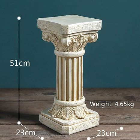 コリント式 彫像 ローマ様式建築の石柱 円柱 神殿 パンテオン インテリア置物 プレゼント贈り物 輸入品 ギリシャ建築 2柱セット彫刻 Fimolux Com