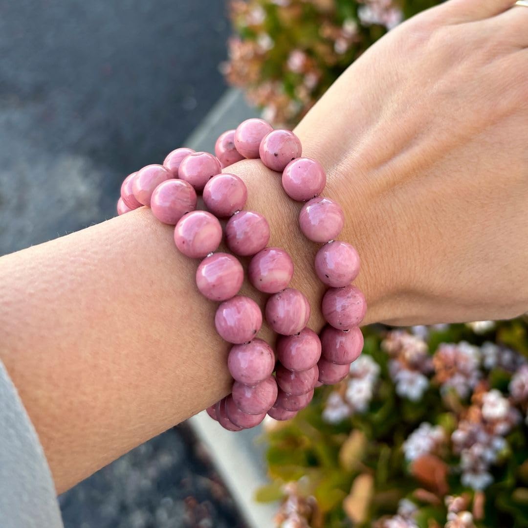 Adabele 1pc Natural Stretch Gemstone Bracelet 10mm (0.39") Bead 7 Inch to 8.5 Inch Healing Crystal Energy Quartz Chakra Jewelry Women Birthday Unisex Gift