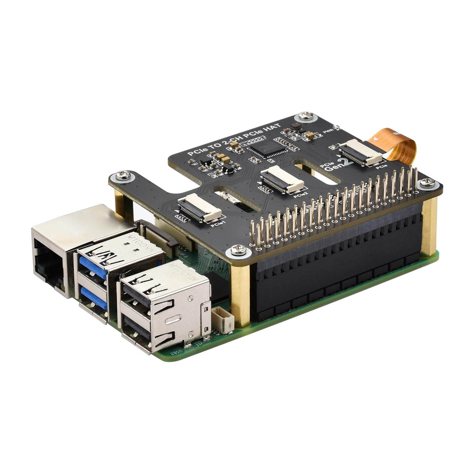 Carte d'extension double PCIe idéale pour optimiser l'espace dans les boîtiers PC compacts