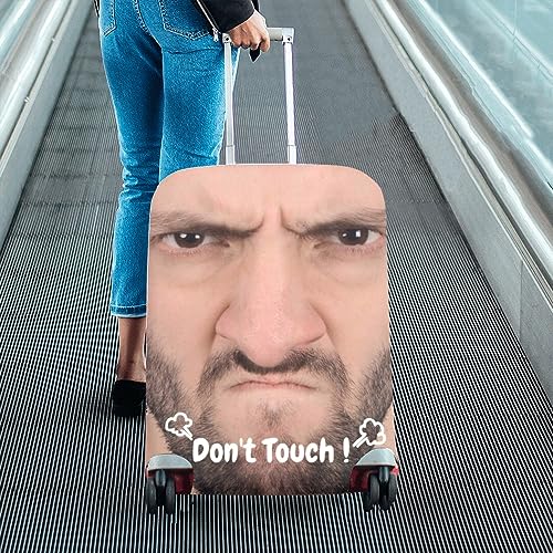 DIYKST Custom Face Luggage Cover Personalized Suitcase Protector With Photo Customized Text Funny Baggage Cover Dust Resistant 4 Sizes4