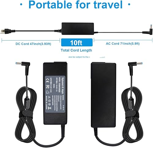 Miniatura 3 de Laptop 19.5V 90W 65 para HP Envy Touchsmart Sleekbook 15 17 M6 M7 Adaptador de CA para X360 Pavilion 11 14 15 17, Stream 11 13 14, Envy, Spectre