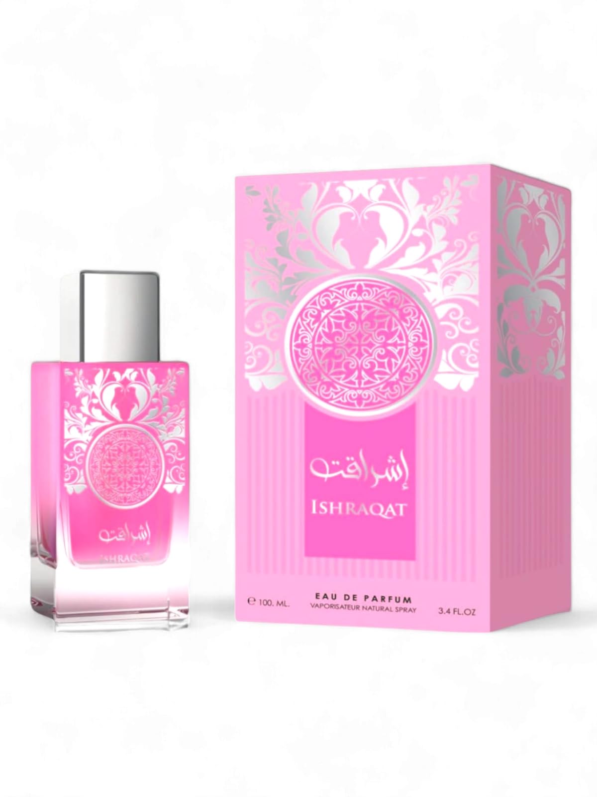 Ishraqat Eau de Parfum 100 ml - Perfume Árabe para Mujer de Larga Duración - Notas Especiadas, Amaderadas y Florales para crear un Aura Mágica a tu alrededor