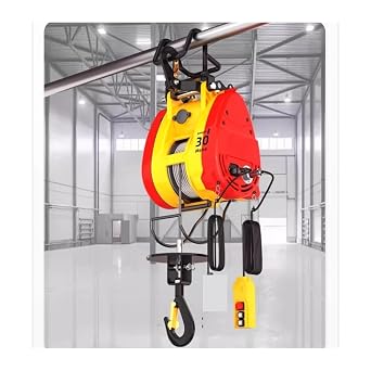 Remote Control Mini Micro Electric Winch Load Portable Hoist Small Crane for Lifting Towing(Remote control)