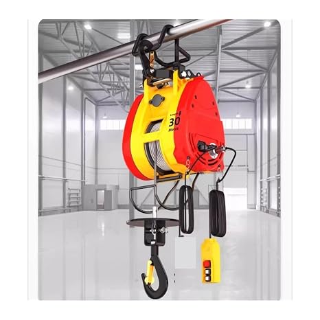 Remote Control Mini Micro Electric Winch Load Portable Hoist Small Crane for Lifting Towing(Remote control)