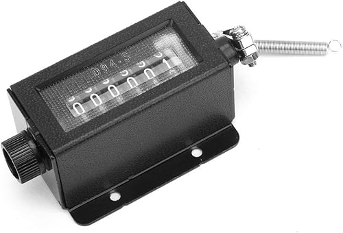 Miniatura 4 de Contador manual de 6 dígitos D94-S 0-999999 Contador de carrera mecánico reiniciable Contador de trazos Número de contador de vuelta Clicker para