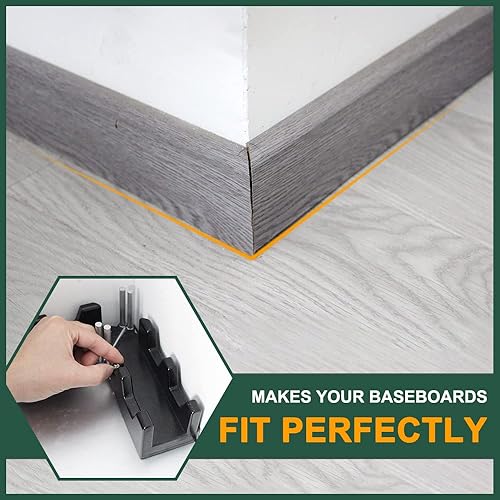 Miniatura 7 de Herramienta de corte de medición de ingletes 2 en 1, herramienta de corte de ángulos de inglete de medición y aserrado para mejoras del hogar,