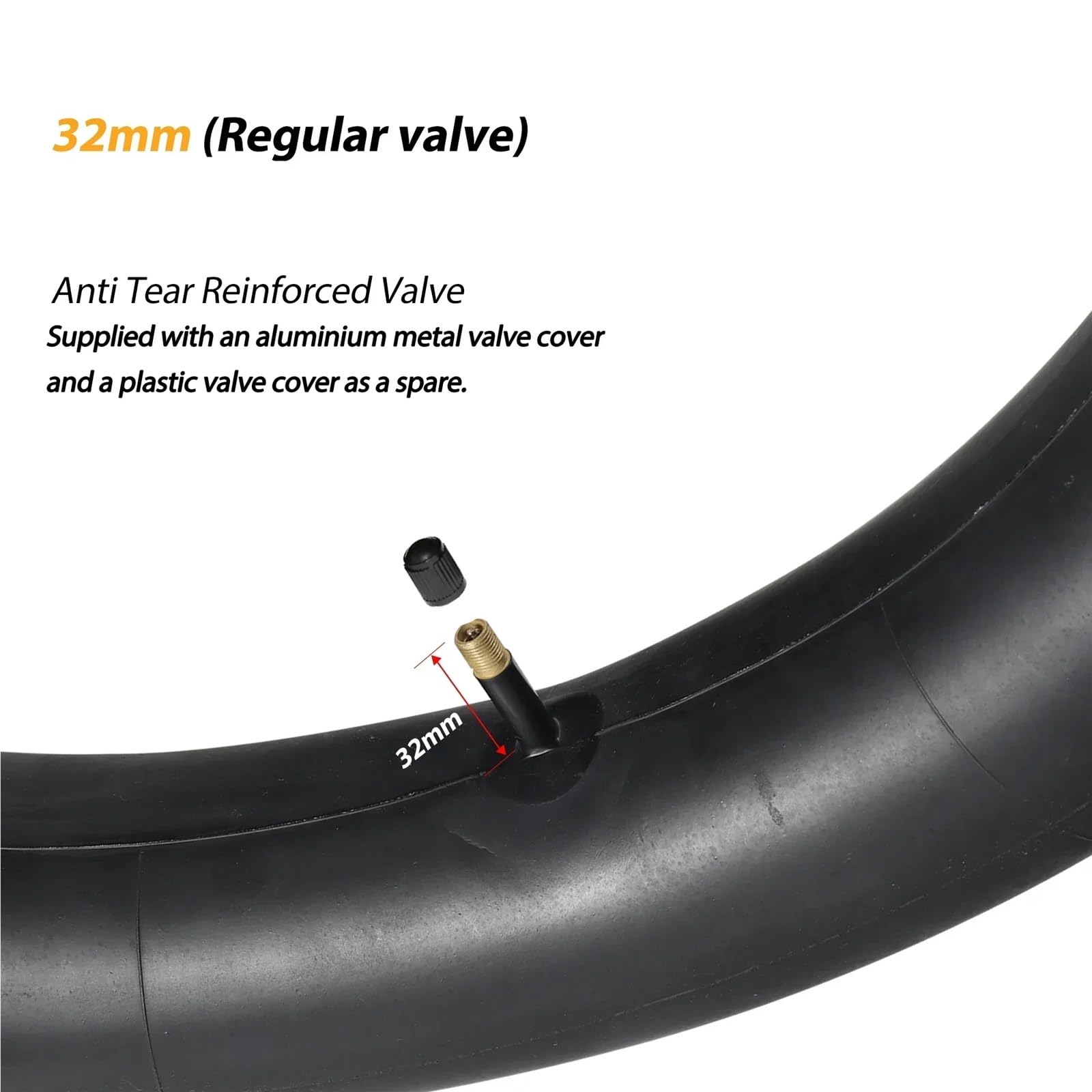 Chambre à air de vélo, Chambres Pneu Gros 20x4.0 for motoneiges, VTT et vélos Montagne, Convient aux 20x3,5-4. Pneus(20x4.0 2pcs)