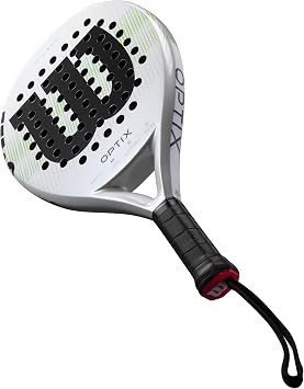 Wilson Optix V1 Padel Racket, Made with a Fiberglass Structure and Soft Foam, Circular Design and Precision Hole Technology, Colour: