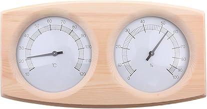 Sauna Humidity & Temperature Gauge, Timber 2-in-1 Display