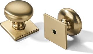 Round Champagne Bronze Cabinet Knob - 113+431, 1-1/4 in (32 mm) · Zinc Alloy · 10-Pack