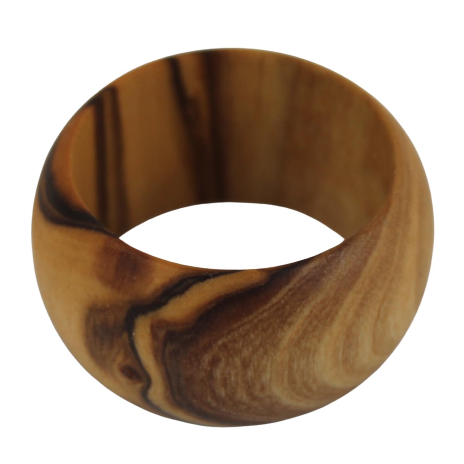 Bethlehem Olivenholz Serviette Ringe – Set von 8 (Ring ist 4,6 cm im Durchmesser und 2,3 cm hoch)