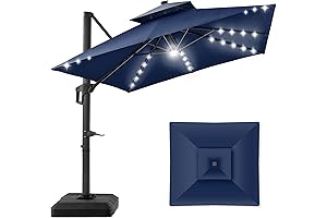Solar Powered Patio Umbrella for Endless Summer Evenings