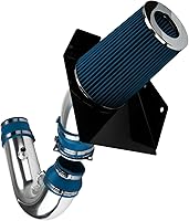 KAX 4" Blue Cold Air Intake Kit + Heat Shield for 1997-2003 Ford F150 4.6/5.4L, Expedition 4.6L, F250 5.4L - Boost HP 8-10%