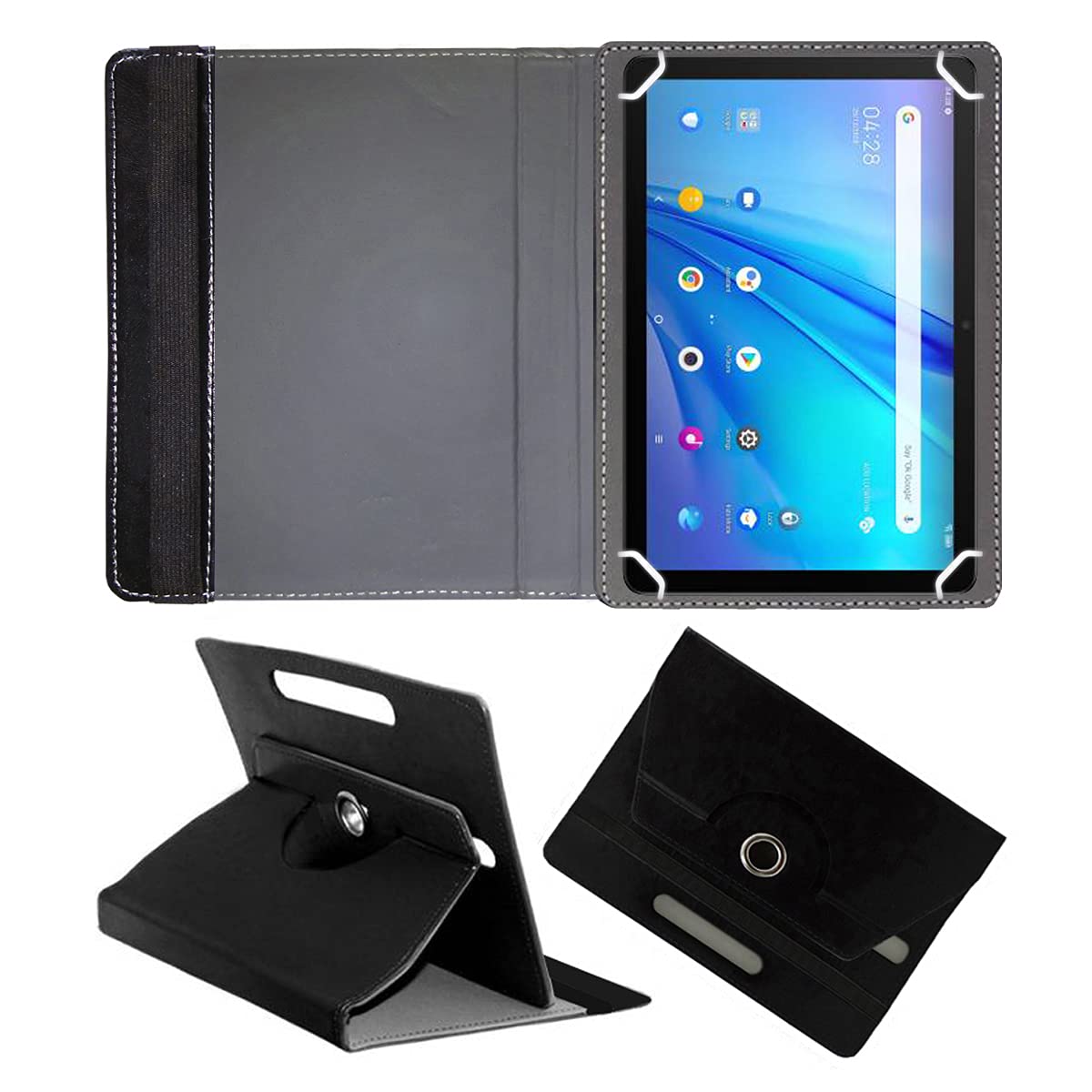 Fastway Rotating Leather Flip Stand Case Cover for TCL Tab 10s 10.1 inches Tablet (Black) (B09D8LSCJT) Amazon Price History, Amazon Price Tracker