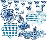 royal bavarian liga ug XXL 122 Teile Party Deko Set für die Oktoberfest oder Bayern Party für bis zu 100 Personen: