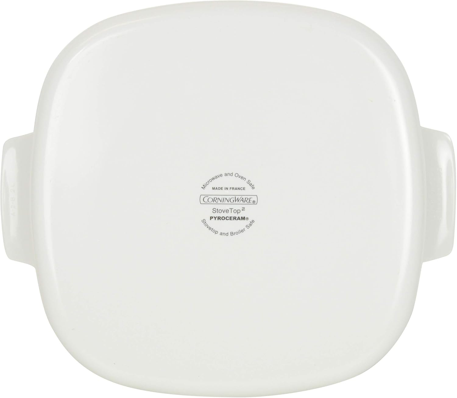 CorningWare (1) A-2-B-JW Just White Pyroceram Casserole Dish & (1) A9C Glass Lid