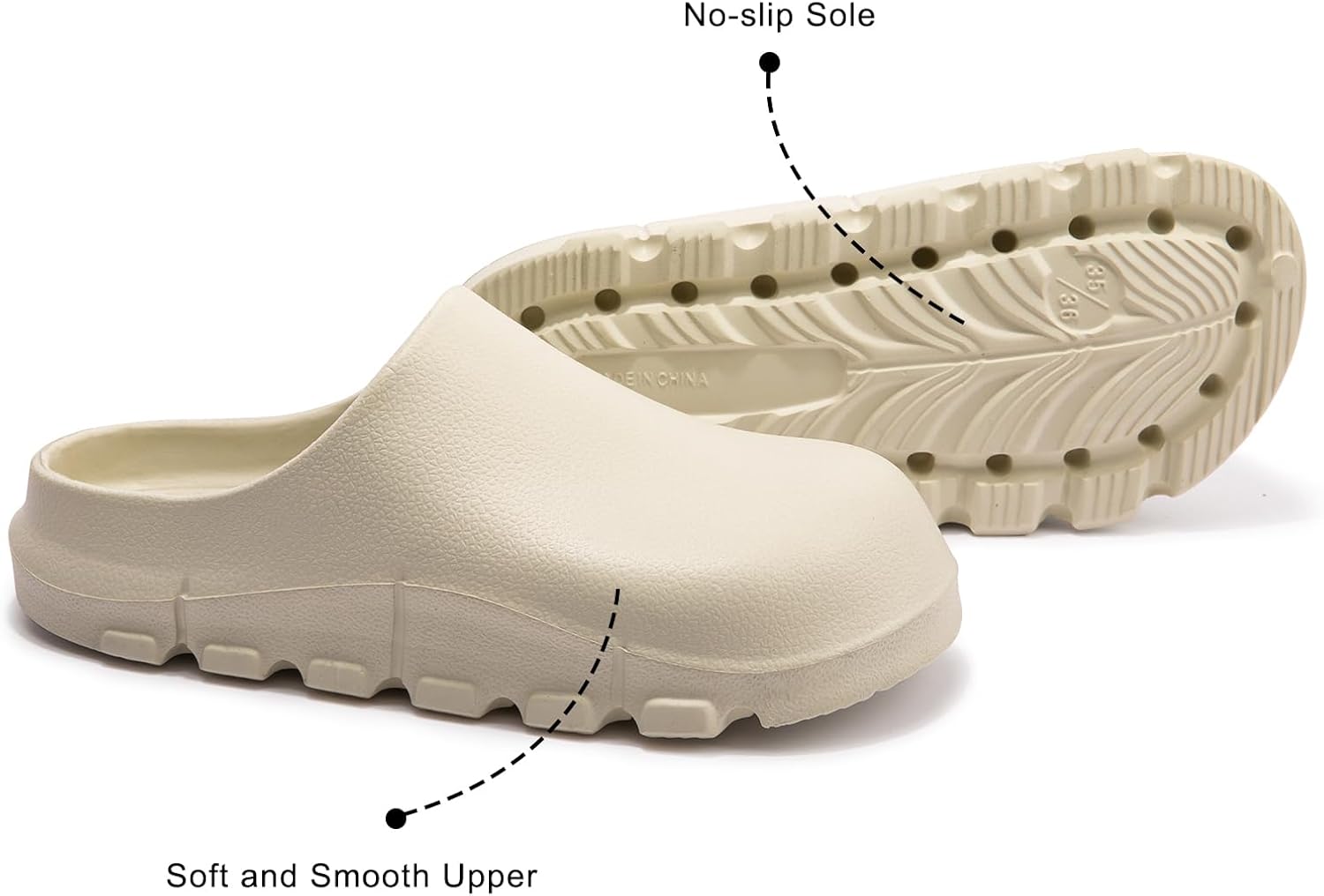 NITTI Women's Arch Support EVA Garden Shoes for Women - Comfort Waterproof Slip-on Outdoor Beach Mules Sandal Ladies Classic Closed Toe Clogs - Image 4