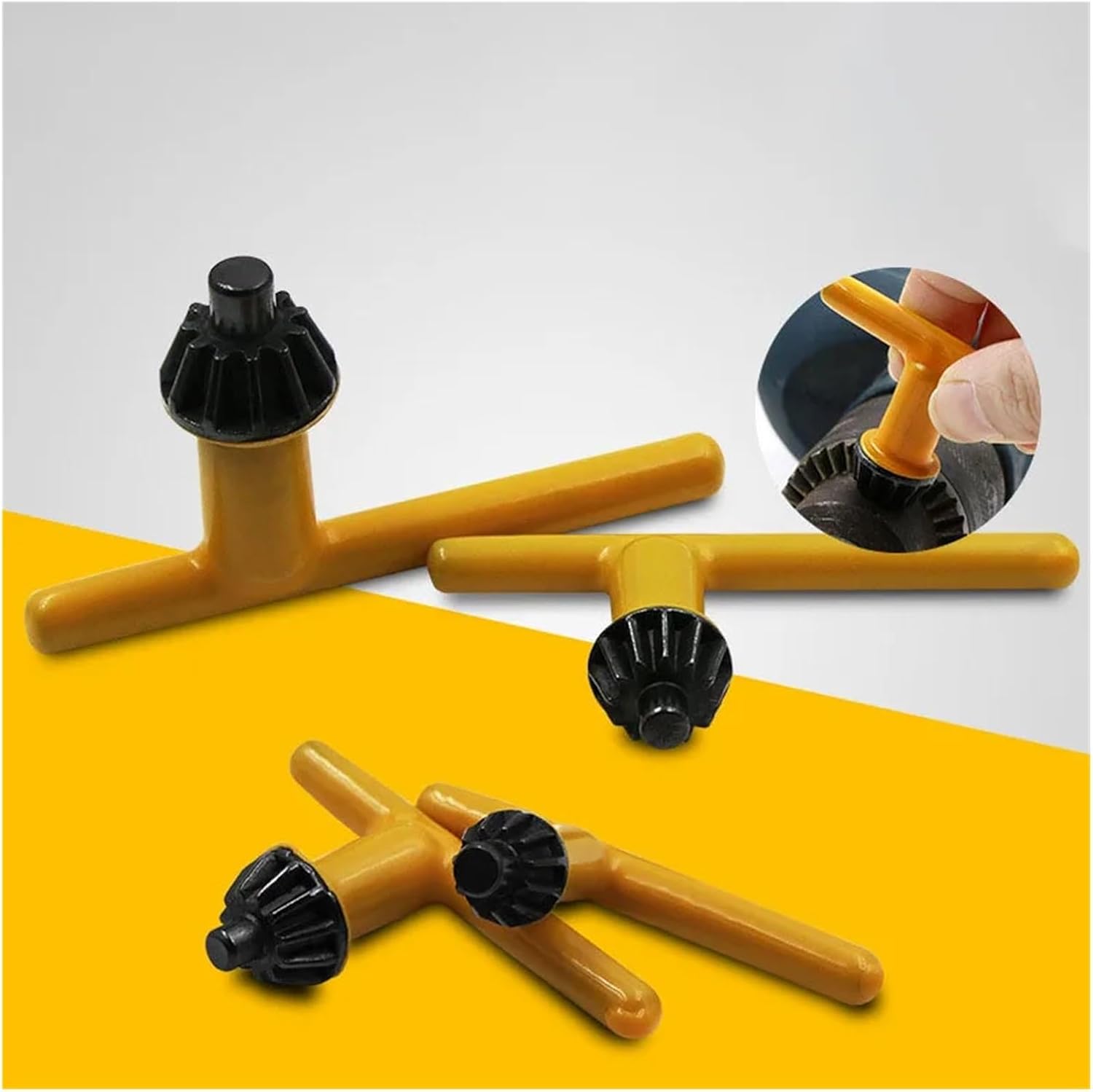 Drill Chuck Ratchet, 3pcs Hand Drill Key Wrench Pistol Drill Wrench Key Power Tool Accessories Drill Chuck Key Wrench Tool Part Drill Chuck Keys,Drill Chuck Ratchet Wrench(1.5-13mm)