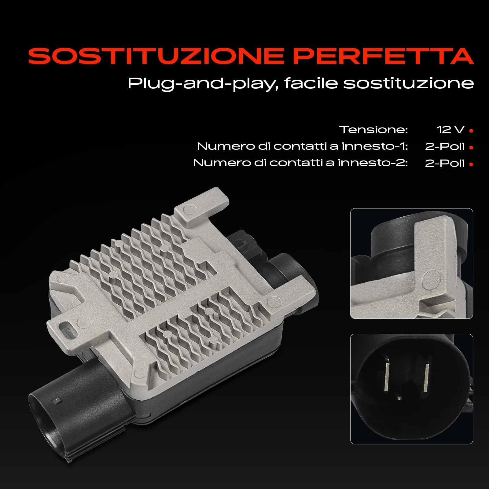 Frankberg Resistenze V.e.n.t.ole Motore di controllo Per Focus II DA HCP DP FFS DS Galaxy WA6 K.u.g.a Mondeo BA7 S-Max WA6 S80 124 AS XC90 275 Tutti i Motori 2004-2020 6W1Z8B658AC
