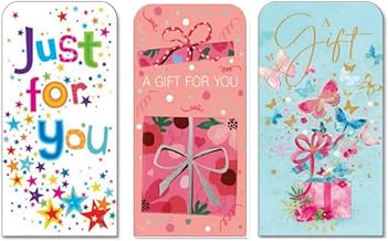6 Pack Money Wallets with Envelopes Gift Cards Cash Presents Birthdays £ Different Designs