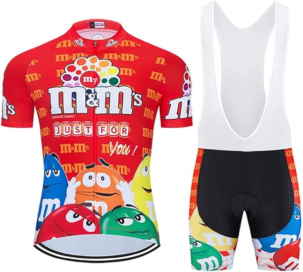 Set di maglia da ciclismo da uomo, traspirante, a maniche corte, con pantaloncini in gel 20D - 1