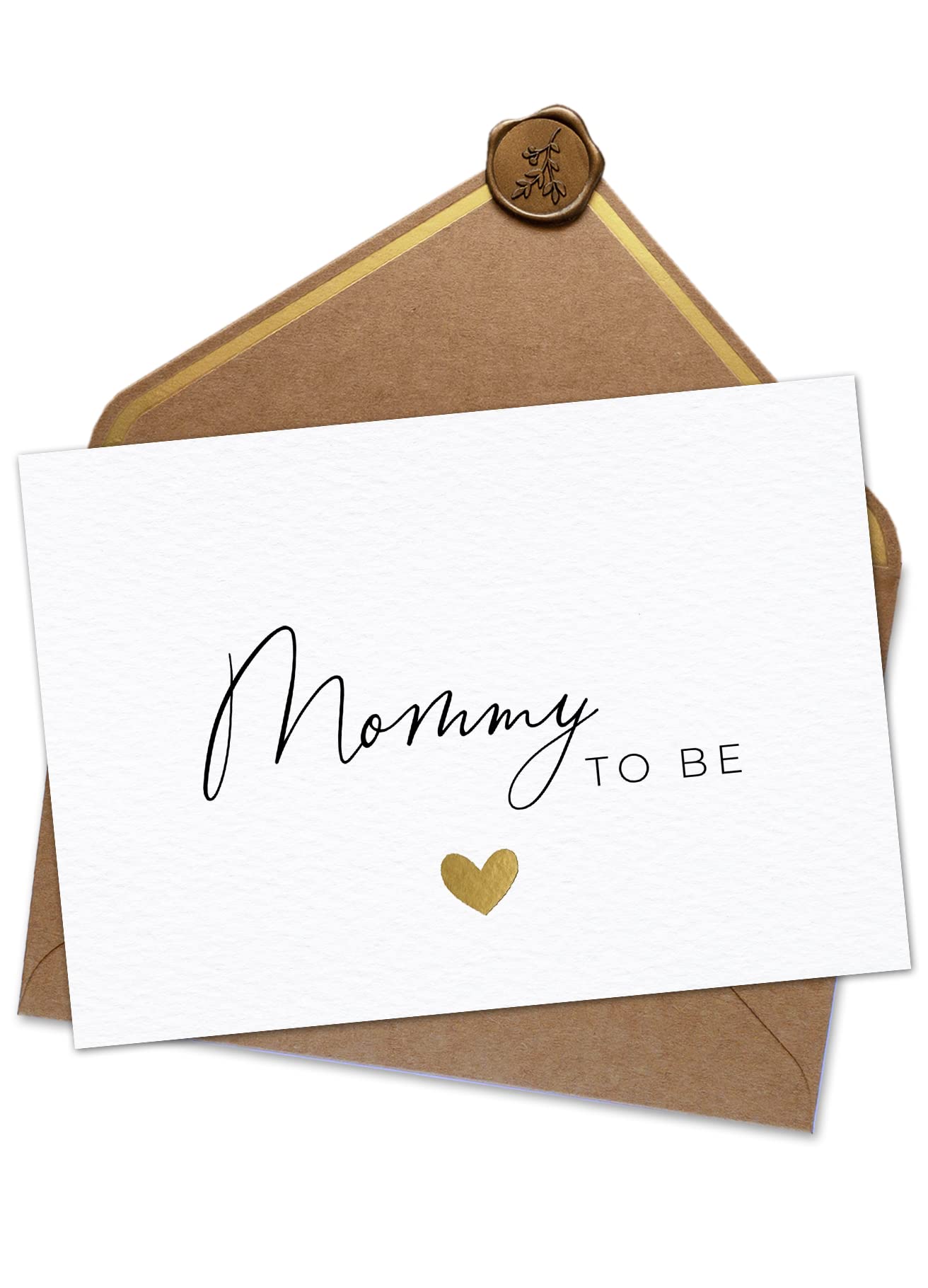 Joli Coon Mommy to be Greeting Card - Baby Shower - A6 with Natural Envelope
