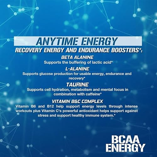 Miniatura 53 de Evlution Nutrition BCAA Energy - Suplemento de aminoácido energizante de alto rendimiento para el desarrollo muscular, recuperación, resistencia y