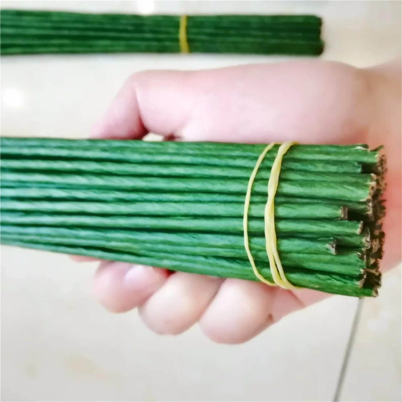 Blumendraht 1/2/3/4/5 mm 40/60 cm Blumenstiele DIY Handgefertigter Deko-Kranz Künstliche Blumenzweige für Bastelarbeiten(Color 9-5#)