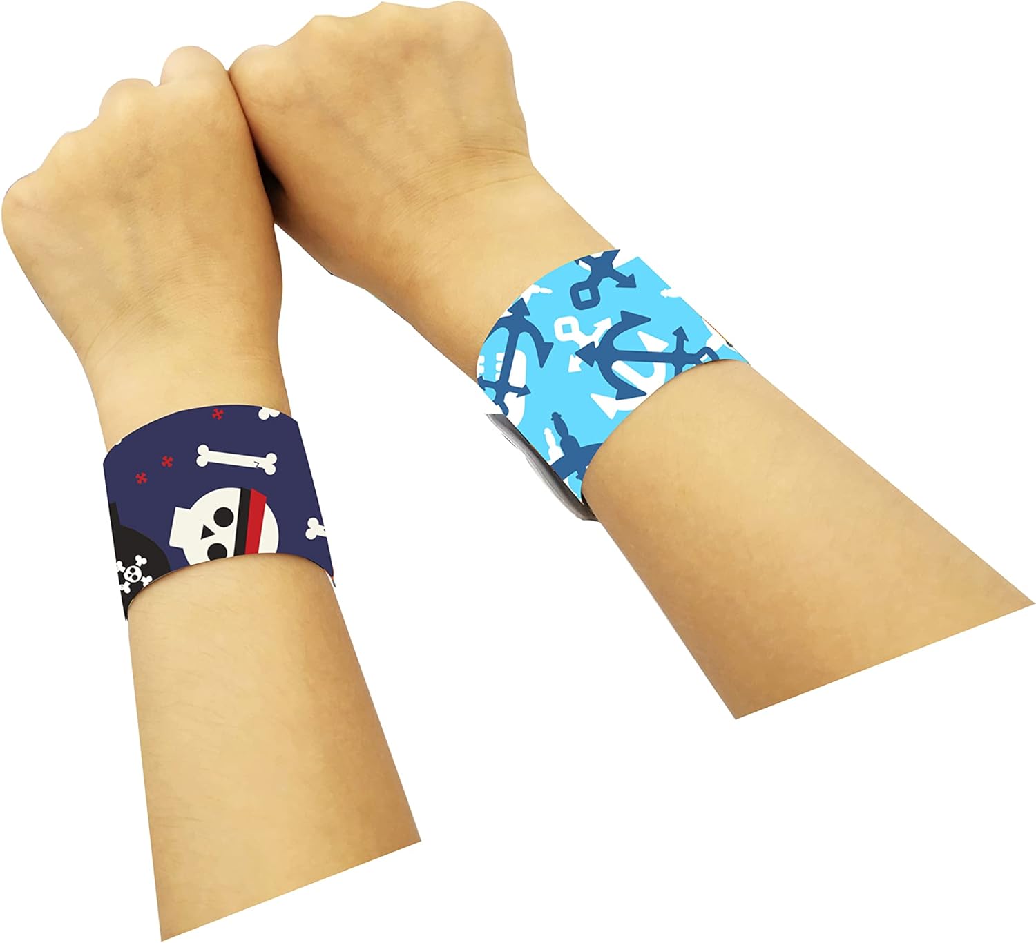 48 Pcs Slap Bracelets for Kids Pirate Party Favors Toys Slap Bracelets Bulk Snap Bracelet for Boys Birthday Party Supplies Classroom Prizes Exchanging Gifts Christmas Easter Halloween Holiday Gifts - Image 5