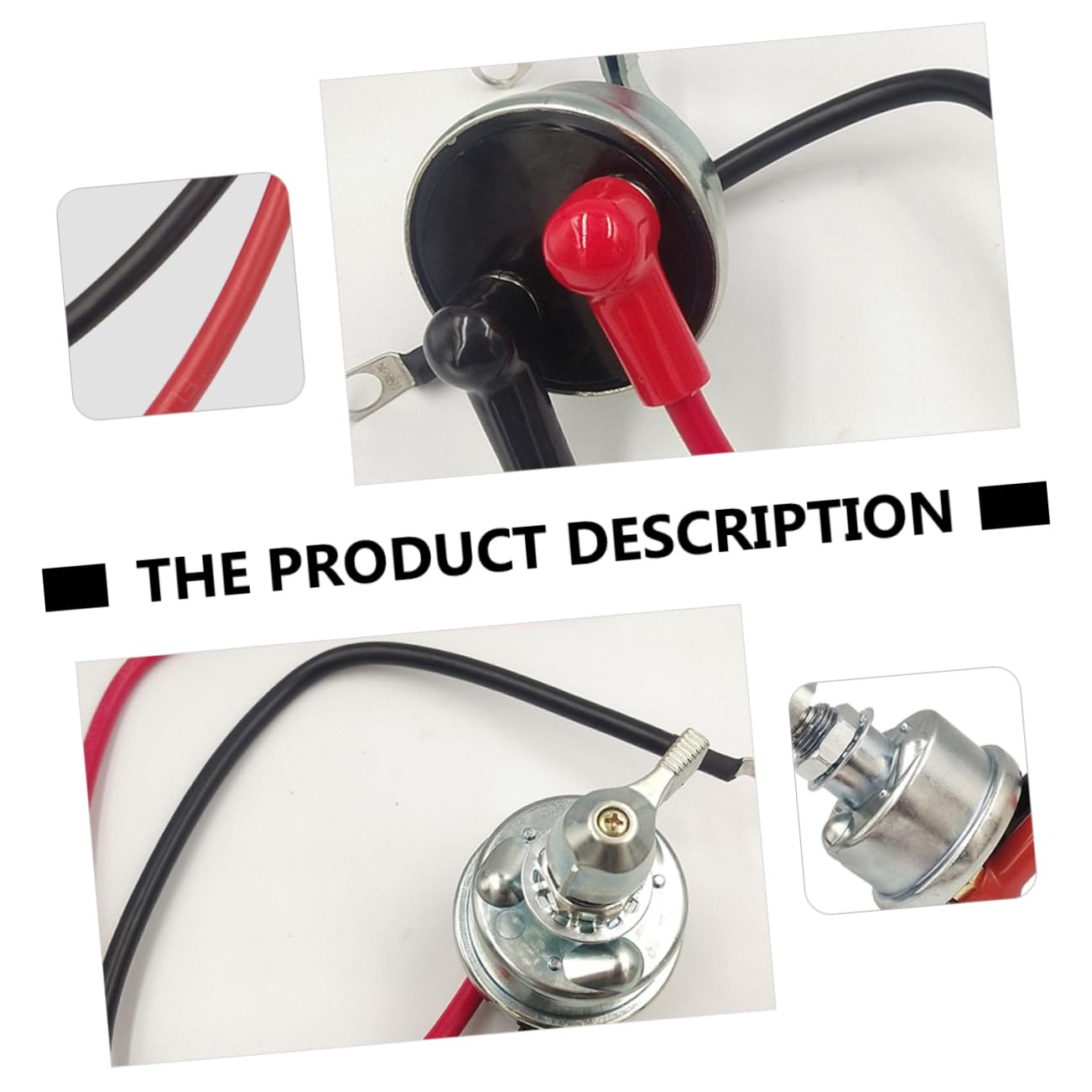 JECOMPRIS Battery Shut off Switch Knob Style Professional Car Battery Disconnector Silver