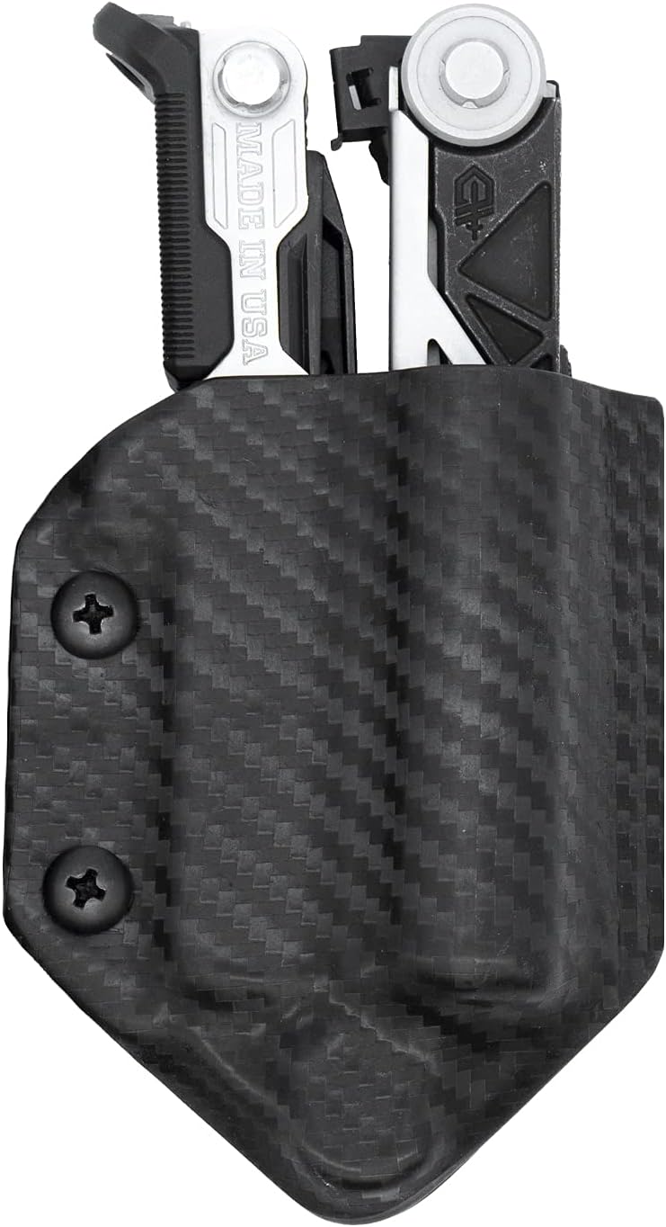 Clip & Carry Kydex Multitool Sheath for Gerber Center-Drive w/Optional Bit Sidecar Holder ~ Made in USA (Multi-Tool & Bits not Included) Multi Tool Holster
