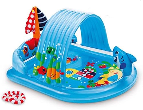 Miniatura 16 de INTEX Friendly Octopus Piscina Inflable para Niños: Piscina Inflable para Niños con Rociador de Agua y Tobogán – Almohadilla para Salpicaduras – 92