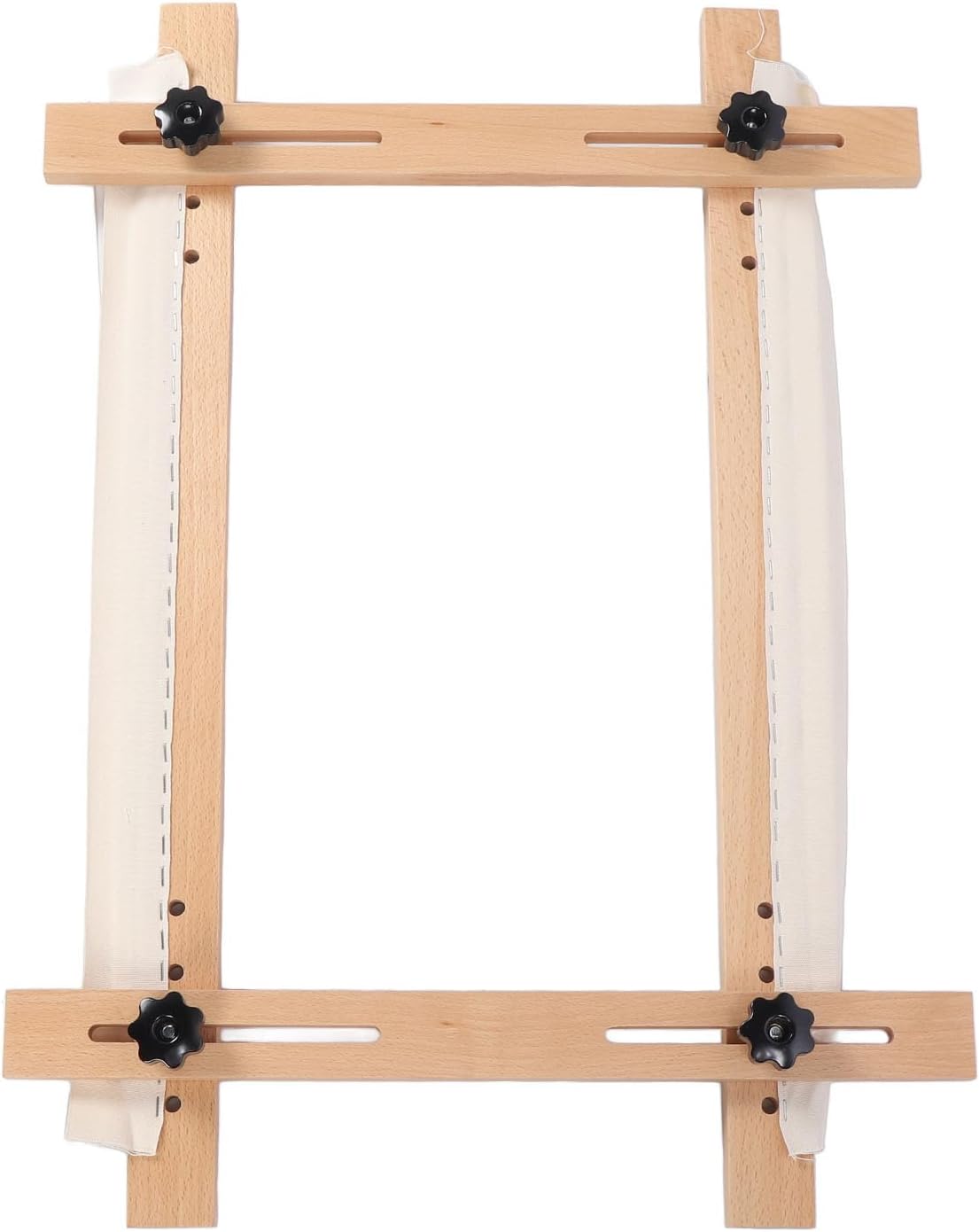 LUCKDANO Stitching Frame Quilting Needlepoint Stretcher Frame - Adjustable Embroidery Tapestry Scroll 70x50cm for Stitching & Quilting - Lightweight Beech Wood Needlepoint Holder