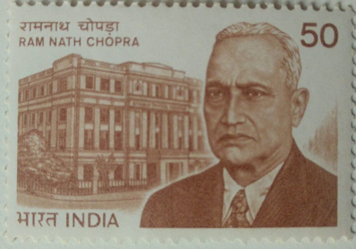 Ram Nath Chopra. Personality, Pharmacologist, Science, Medicine, Pharmacy, School of Tropical Medicine, Institute, Building 50 P.