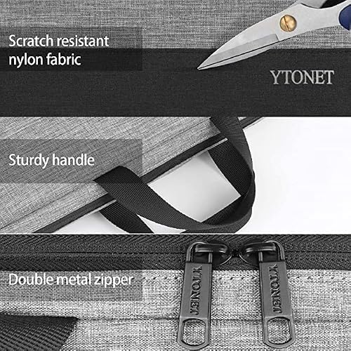 Ytonet Laptop Sleeve Case 17 17.3 Inch, Slim Water Resistant Tsa Laptop Cover With Handle Durable Protective Computer Carrying Case Compatible With Hp Dell Lenovo Asus Notebooks, Grey #TOP4