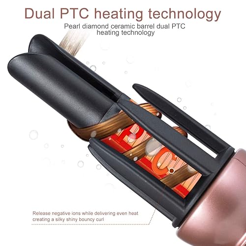 Miniatura 8 de Rizador automático de pelo para cabello largo, rizador automático de cerámica autogiratoria, rizador en espiral, varita rizadora profesional