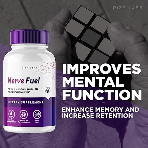 Miniatura 3 de Paquete de 2 cápsulas de combustible nervioso, suplemento de combustible nervioso utilizado para disminuir la intensidad y frecuencia del dolor