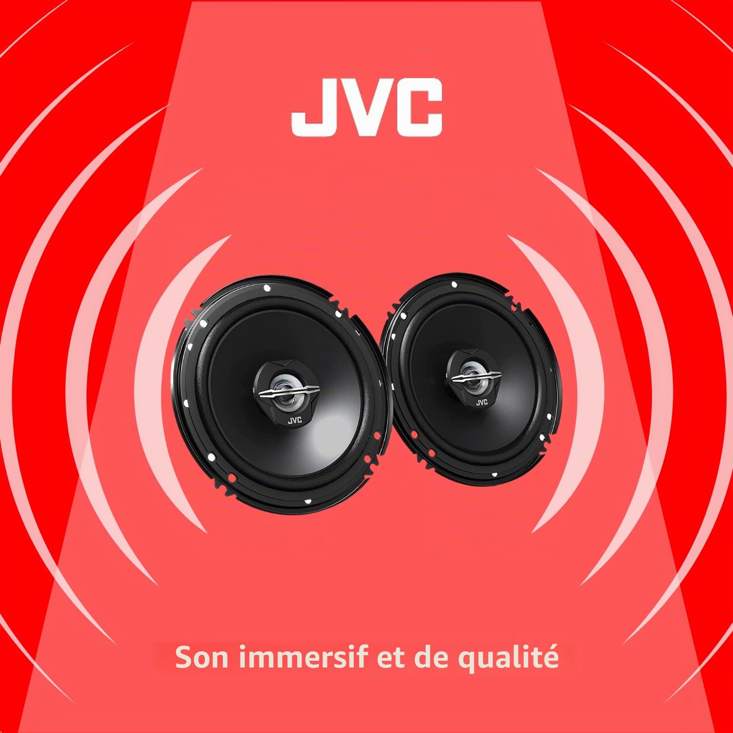 JVC J620 x Haut-parleur coaxial (16 cm, 2 voies) Noir