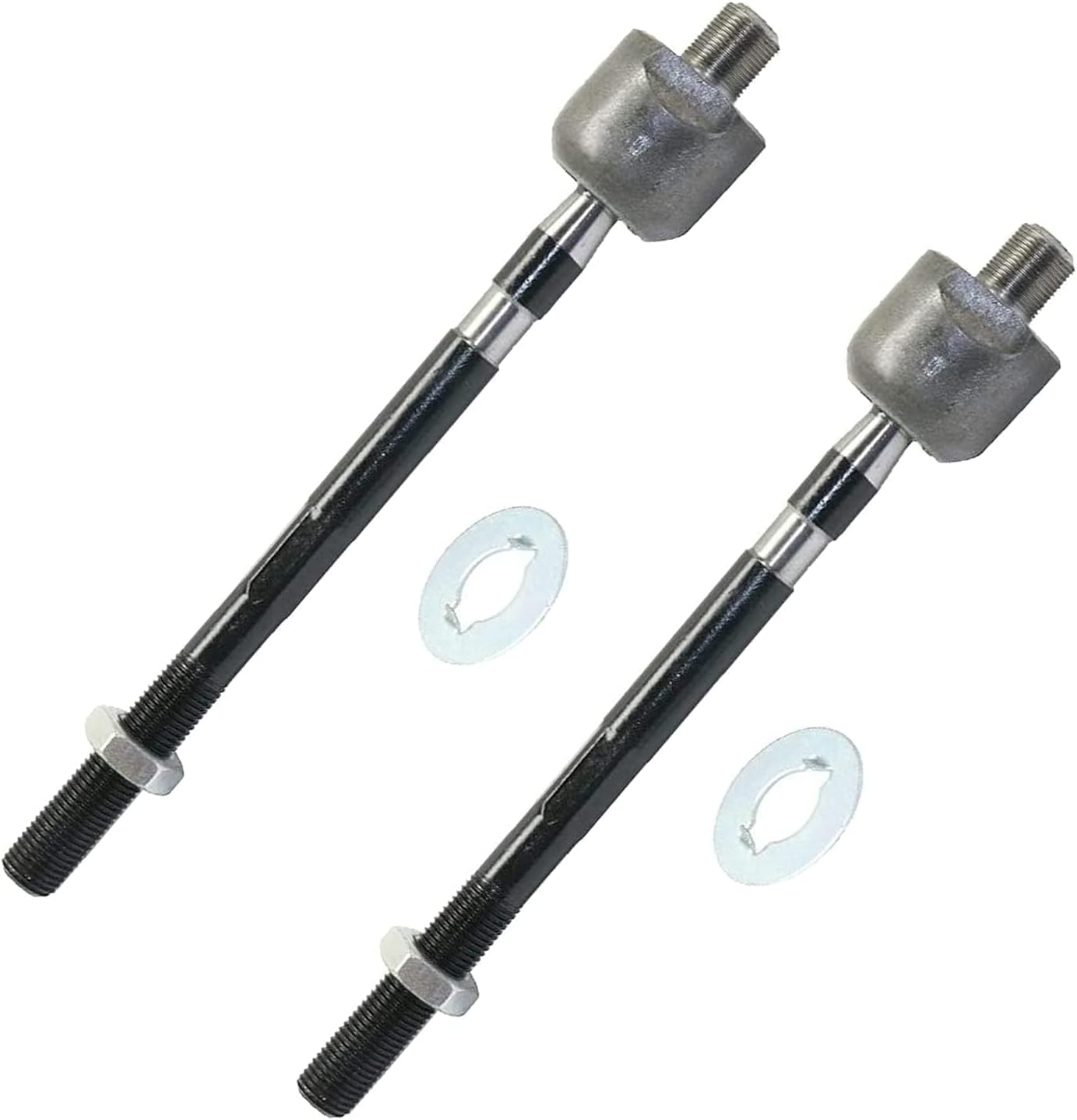 Detroit Axle - Front 6pc Tie Rods Kit for 09-14 Nissan Maxima, 4 Suspension Outer & Inner Tie Rod Ends 2 Boots 2009 2010 2011 2012 2013 2014 Replacement