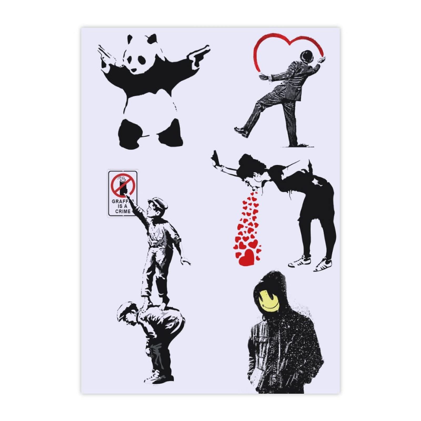 Amazon.co.jp: ステッカー セット シール バンクシー Banksy Graffiti