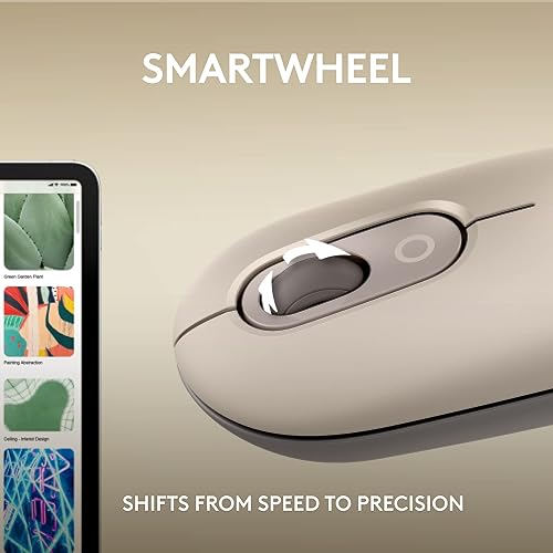 Miniatura 7 de Logitech Ratón POP, mouse inalámbrico con emojis personalizables, tecnología SilentTouch, desplazamiento de precisiónvelocidad, diseño compacto,