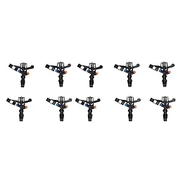Rocking Arm Sprinklers 10PCS G1/2 Male Thread, 360°Rotating Garden Farm Lawn Sprinkler for Garden Supplies, Lawn Watering Sprinkler for Yard Grass Irrigation
