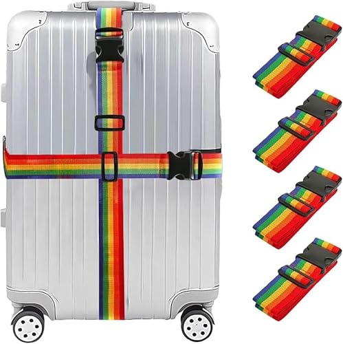 FDEETY Sangle Bagage Réglable Robuste Ceinture Valise Sécurité Accessoire Voyage Protection Bagage Attache Solide Transport Aérien