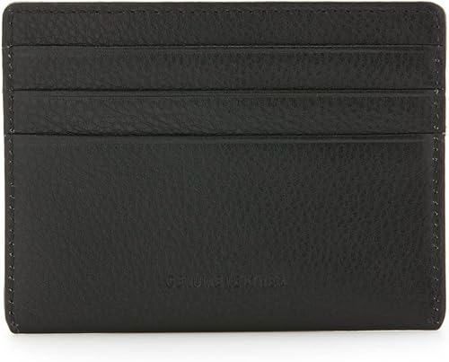 Miniatura 2 de Funda de cuero con textura para hombre, color negro OS, Negro -, Tarjetero