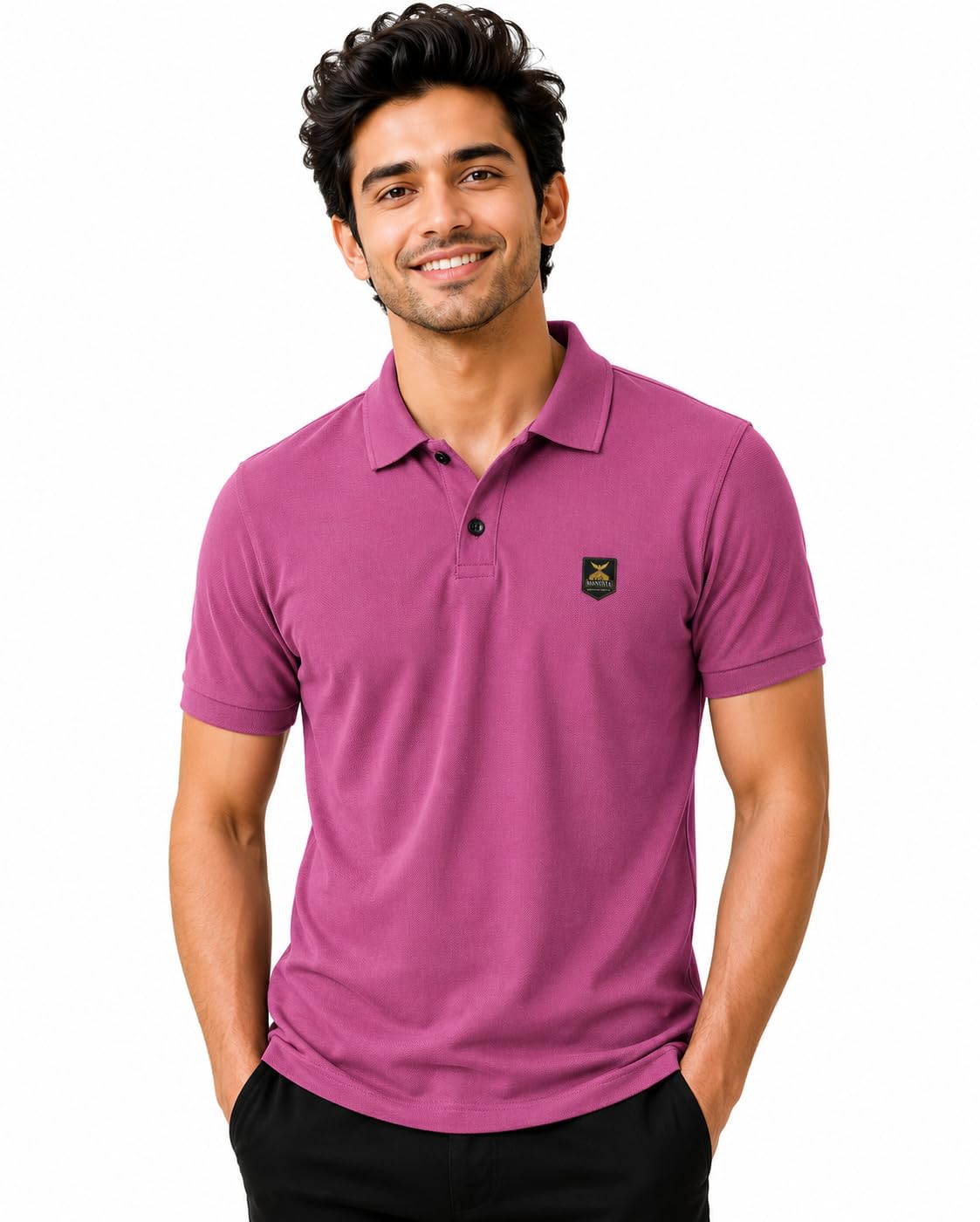 Men's Polo T-Shirt, Half Sleeves, Regular Fit, Soft Breathable Stretchable Fabric, Polo Collar, Solid, for Casual and Office Wear-picture-45