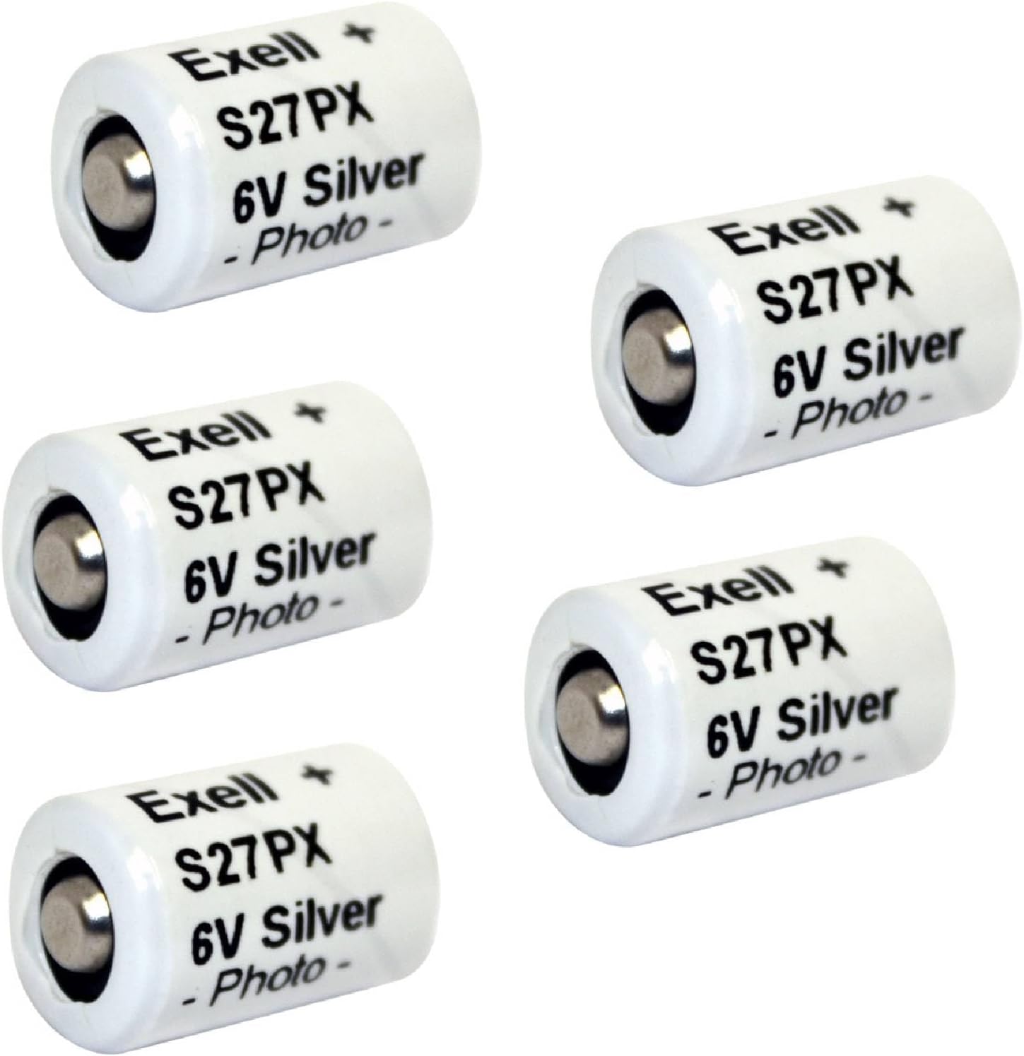 5pc Exell S27PX 6V Silver Oxide Battery EPX27 V27PX 4NR43 KX27 HS3C